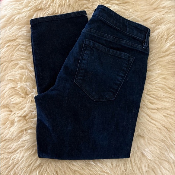 LOFT Dark Blue Curvy Ankle Cropped Jeans - Picture 6 of 6